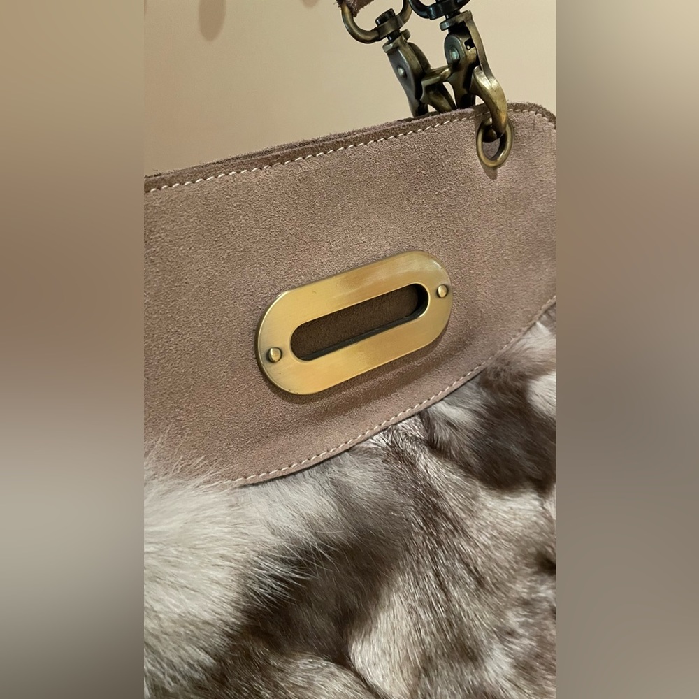 As New Vintage Retro Style Fur Handbag - Picture 3 of 4